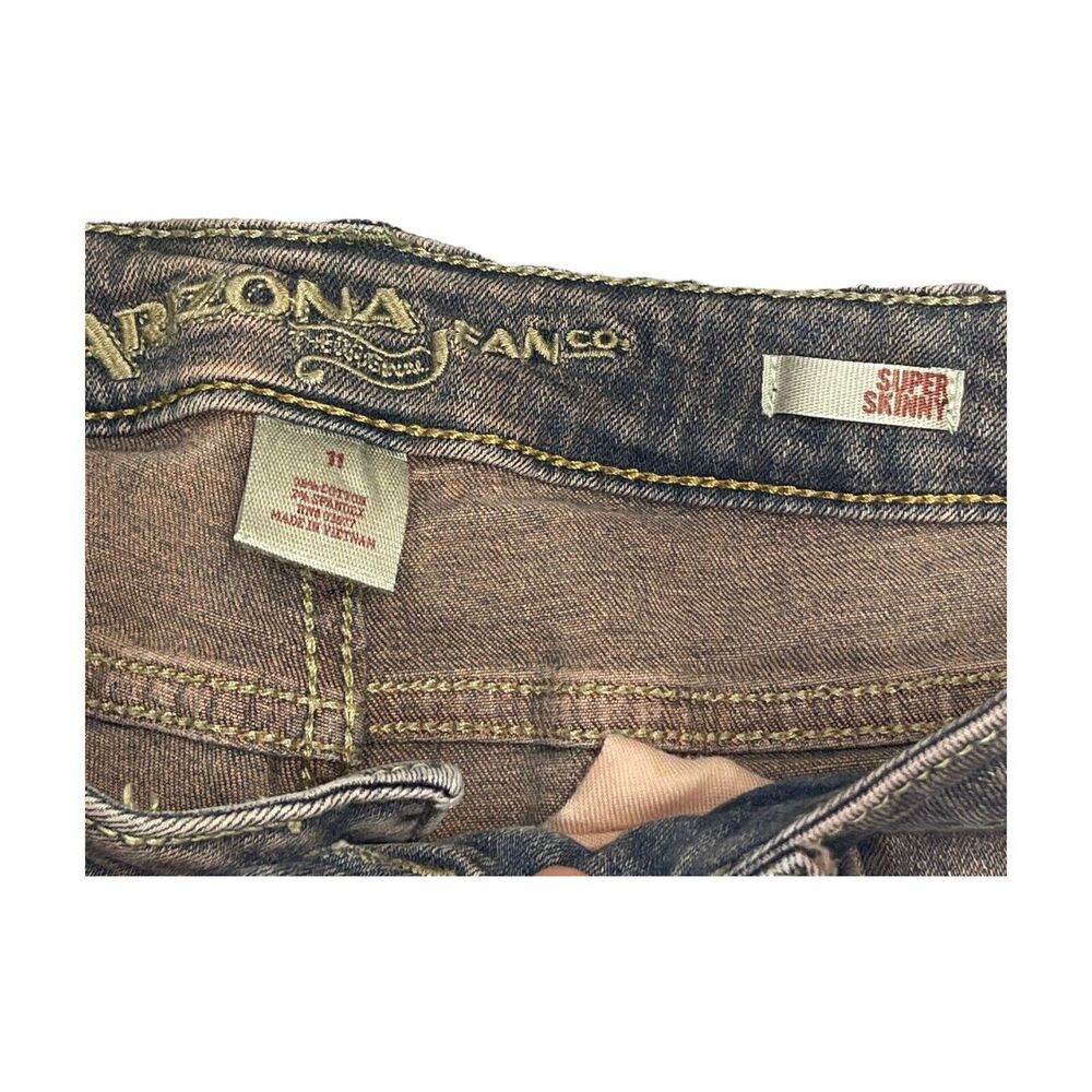 Arizona Jean Company Super Skinny Jeans Pink/Purple/Brown Women’s Size 11 - Picture 8 of 9